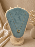 Gold Horseshoe Pendant Necklace