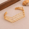 Golden Cascade Cuff Bangle