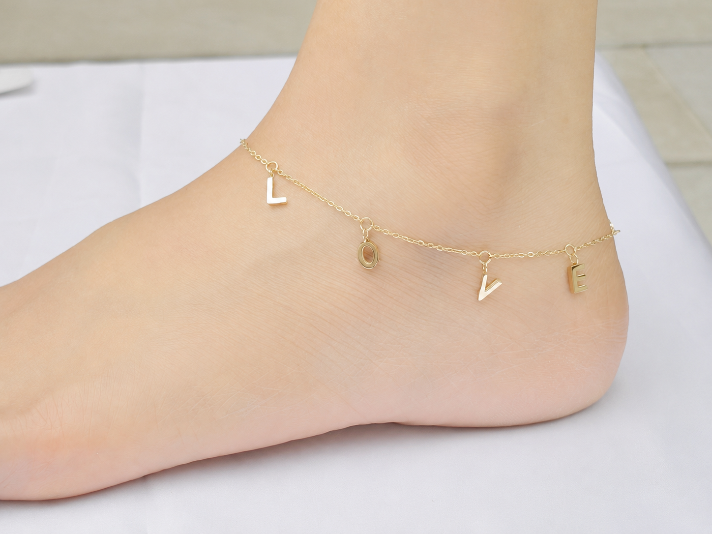 Love Letter Charm Anklet