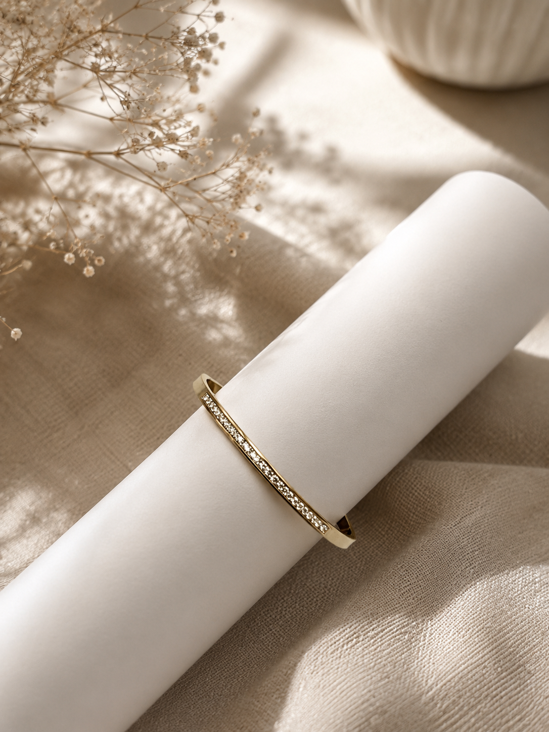 Crystal Open Bangle