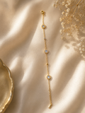 Celeste Crystal Station Bracelet – Gold