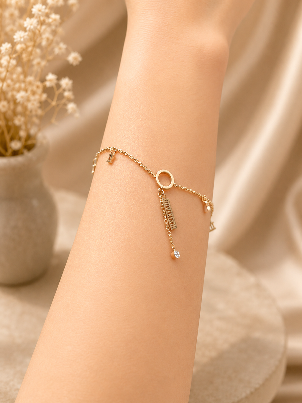 Roman Charm Tassel bracelet