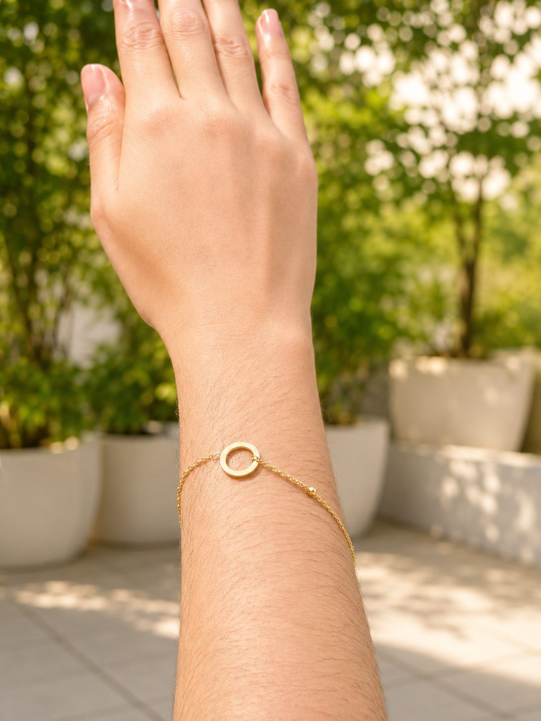 Infinity Circle Bracelet – Gold