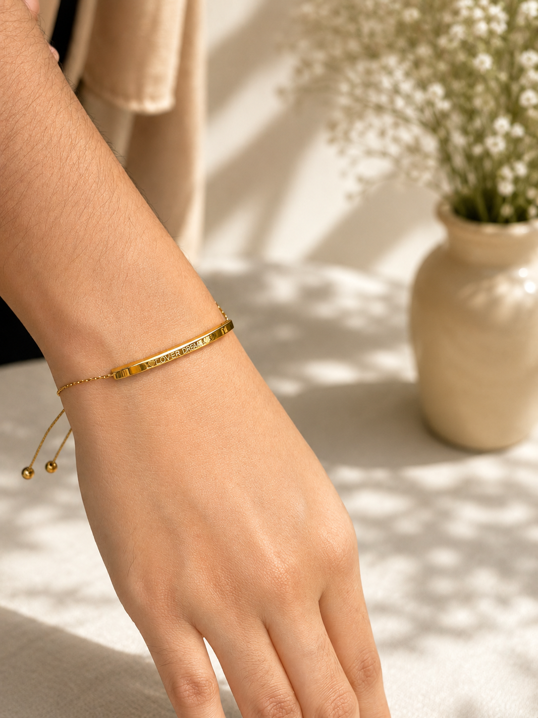 Dream Engraved  Bracelet