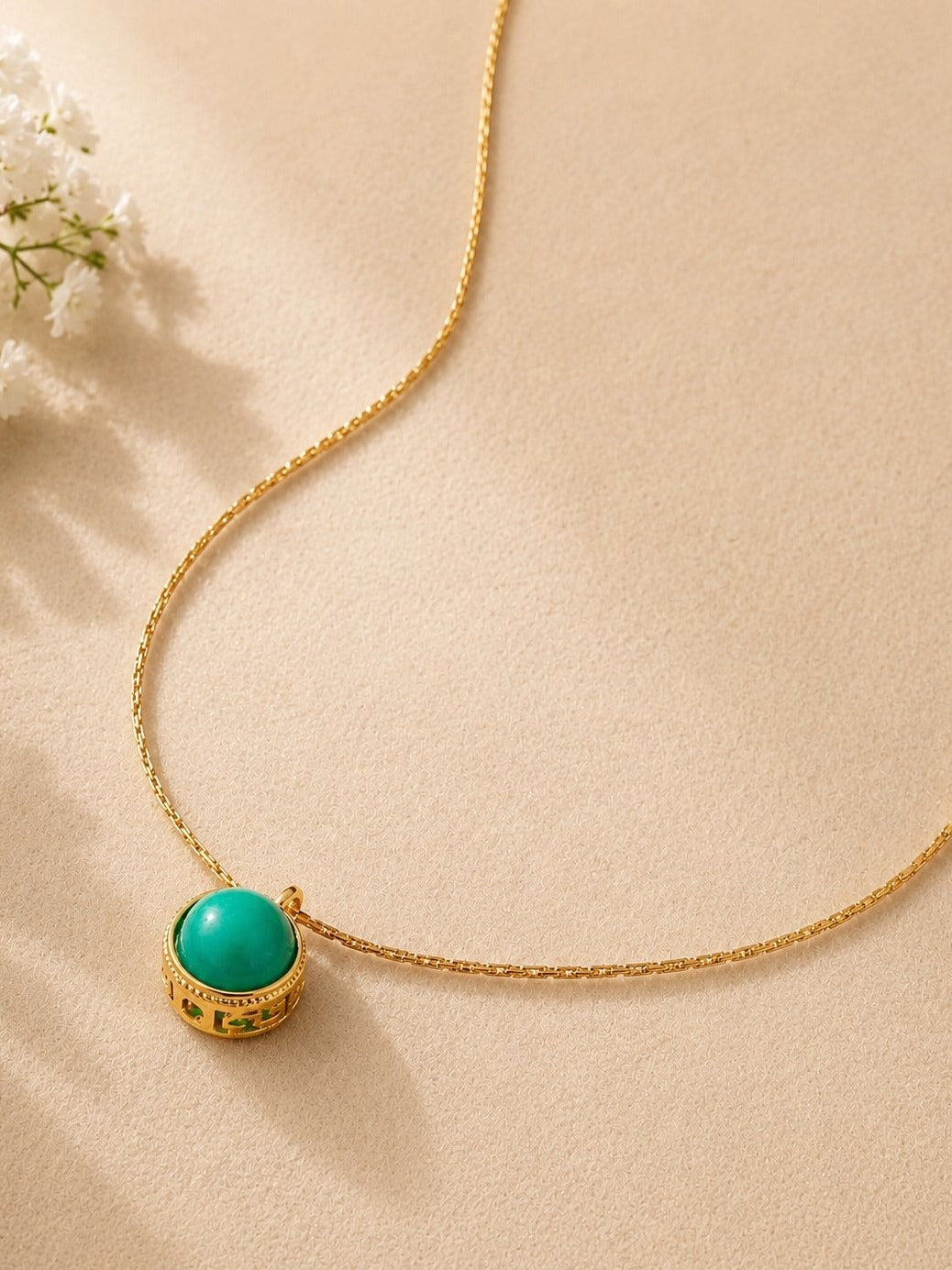 Emerald Sphere Pendant