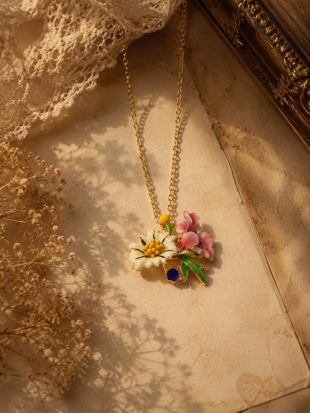 Floral Bouquet Pendant