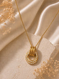 Crystal Orbit Ring Pendant