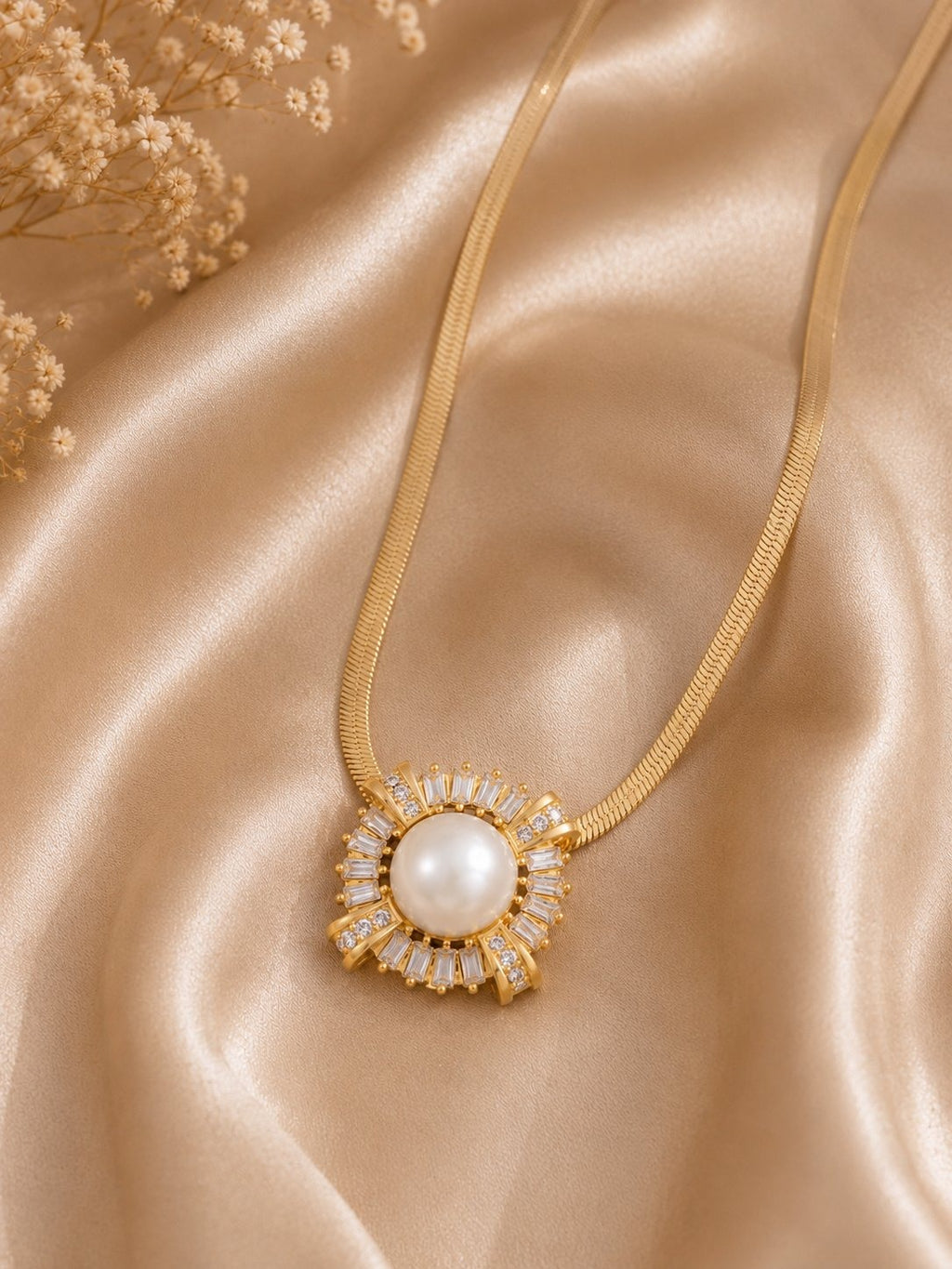 Pearl Sunburst Pendant