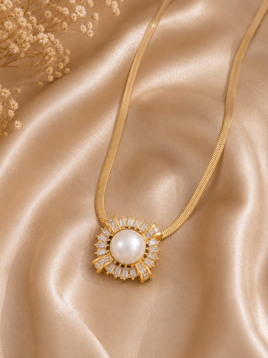 Pearl Sunburst Pendant
