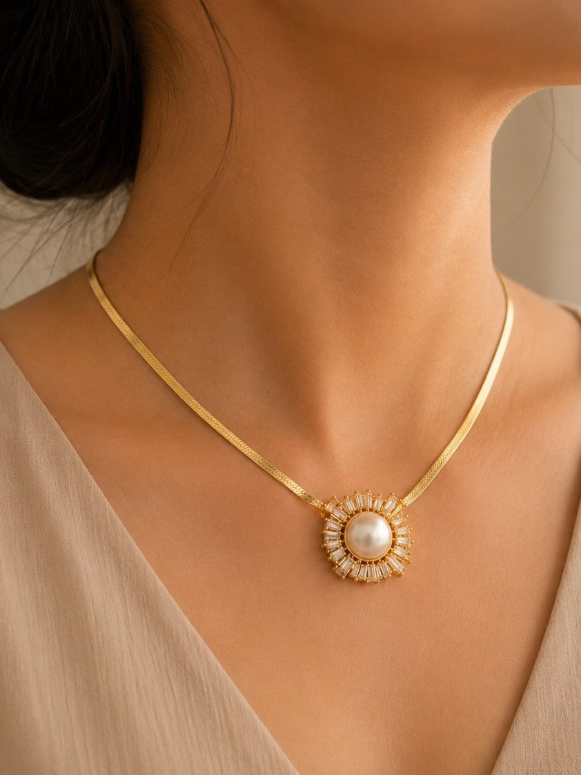 Pearl Sunburst Pendant