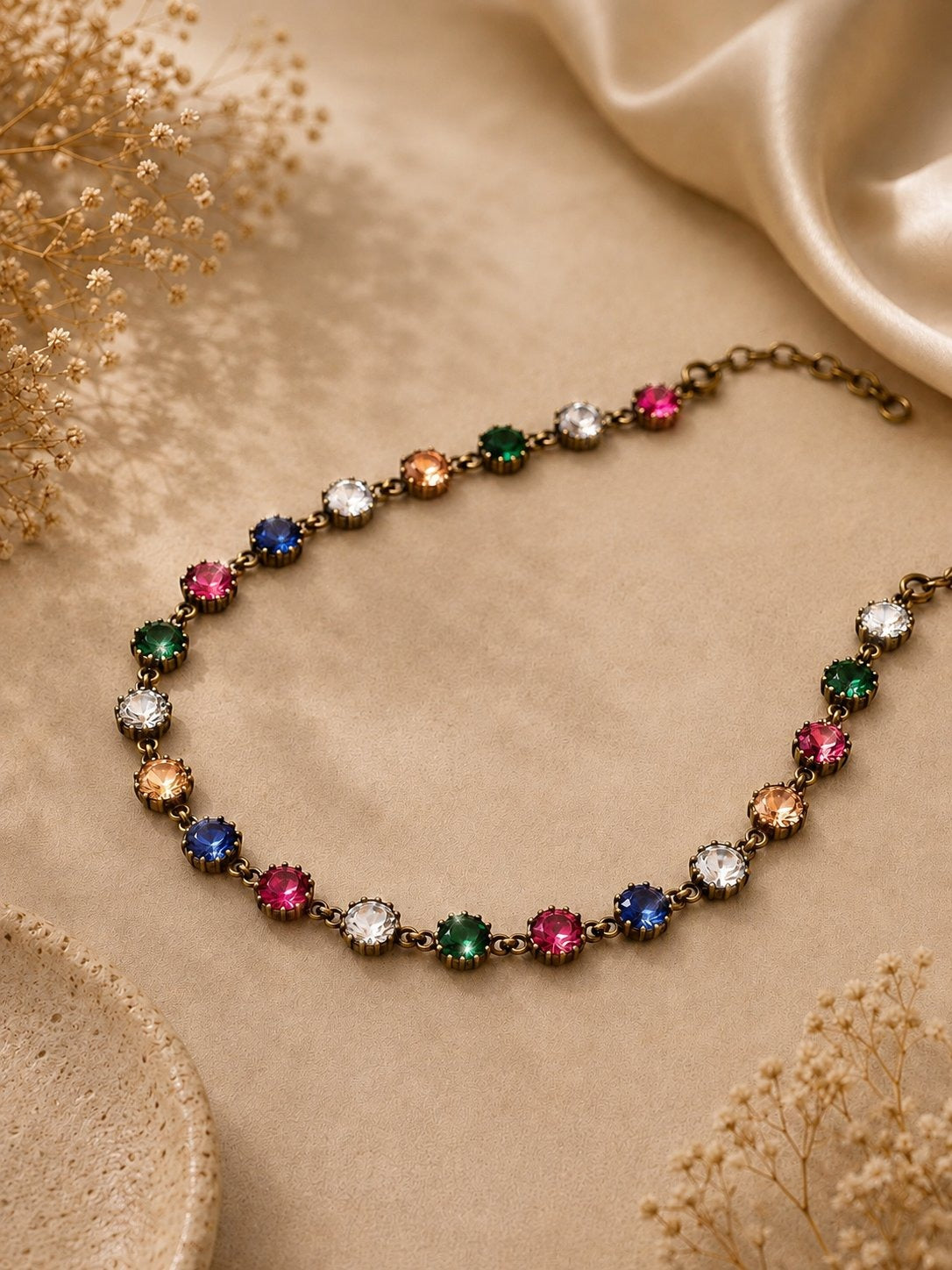 Rainbow Crystal Choker