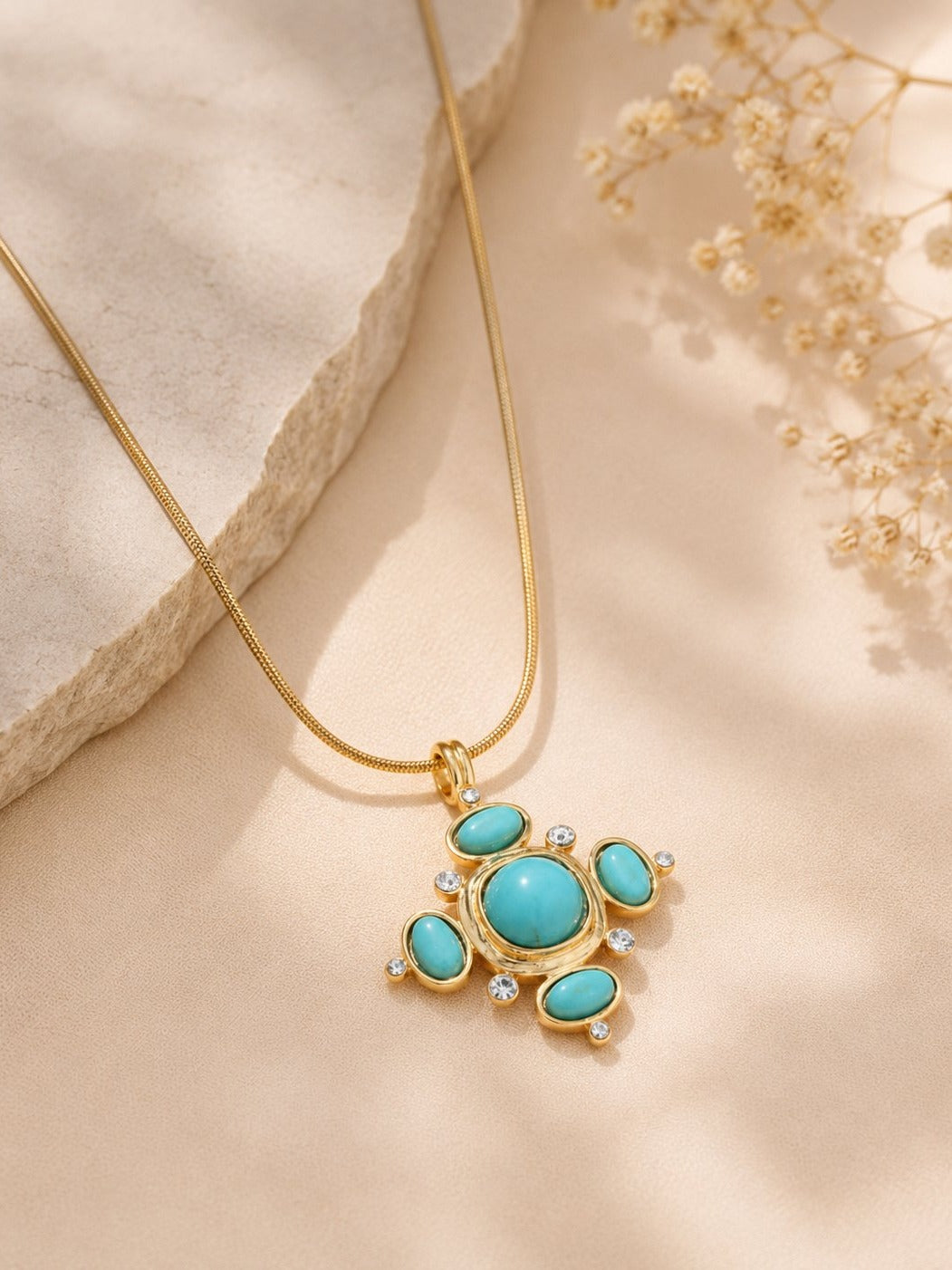 Turquoise Cross Pendant