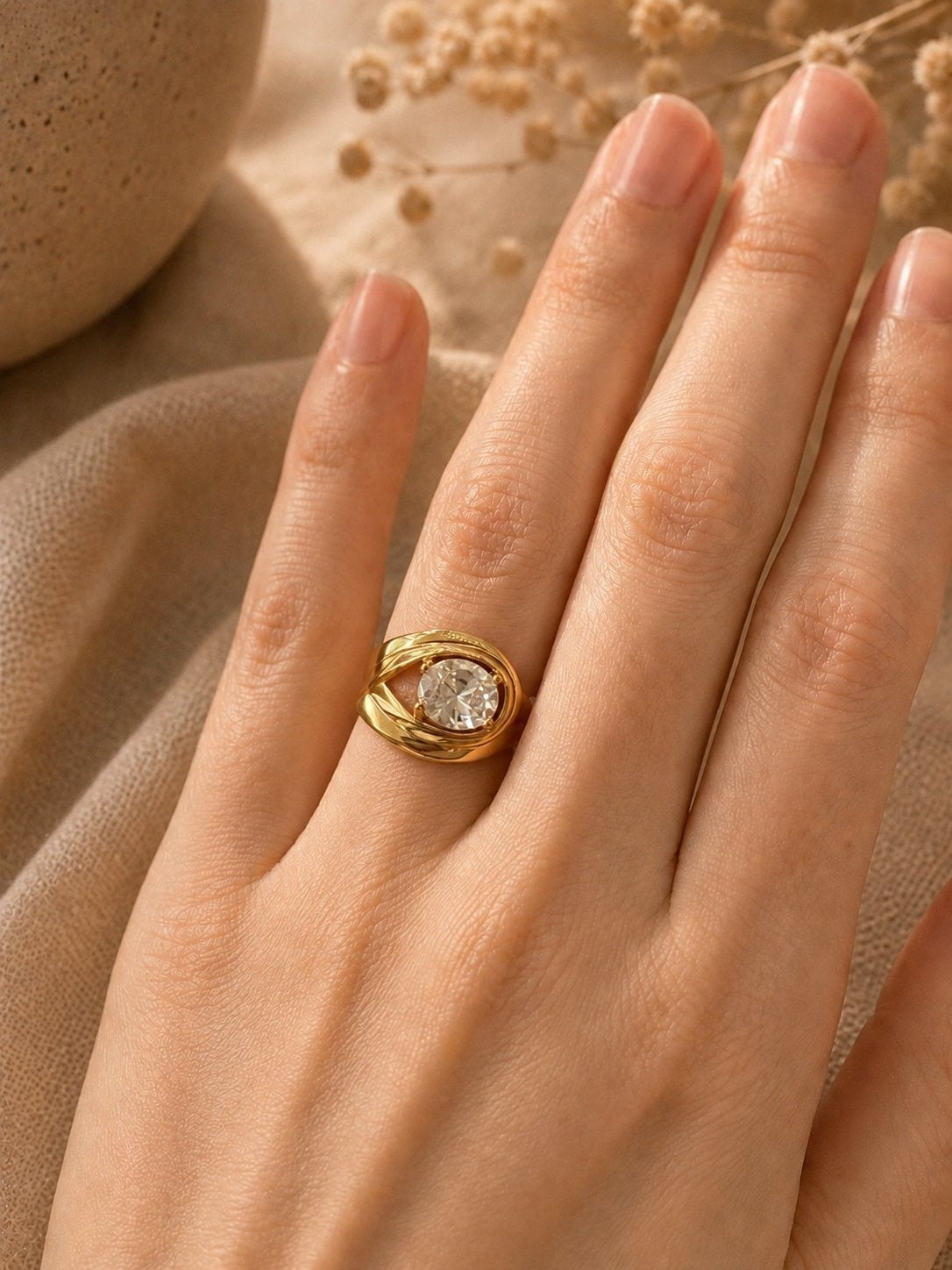 Crystal Orbit Ring