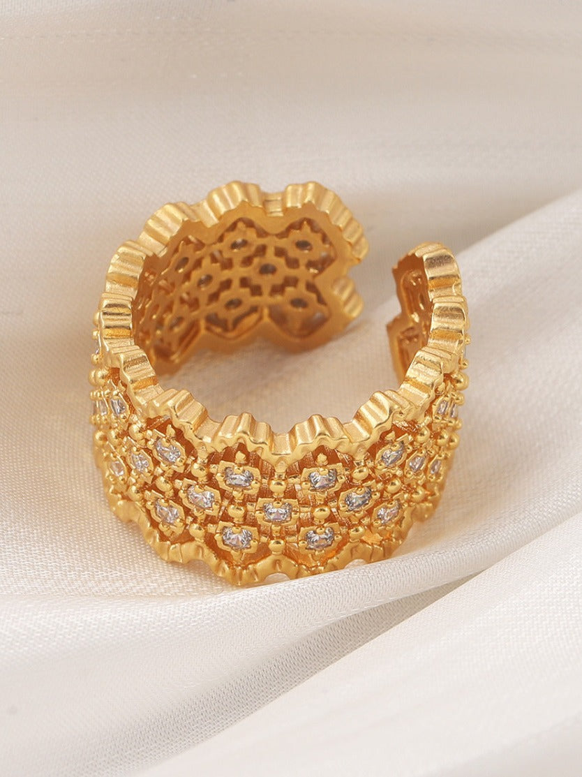 Gold Lace Wide Band