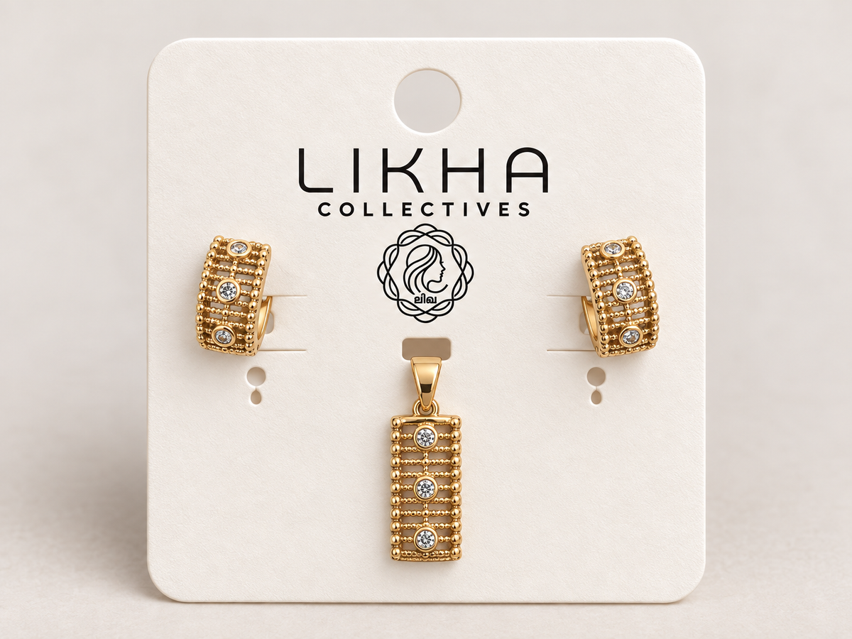 Regal Grid Pendant Set