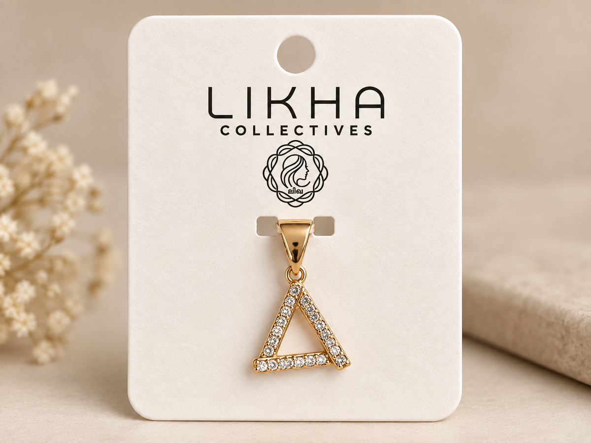 Crystal Triangle Pendant