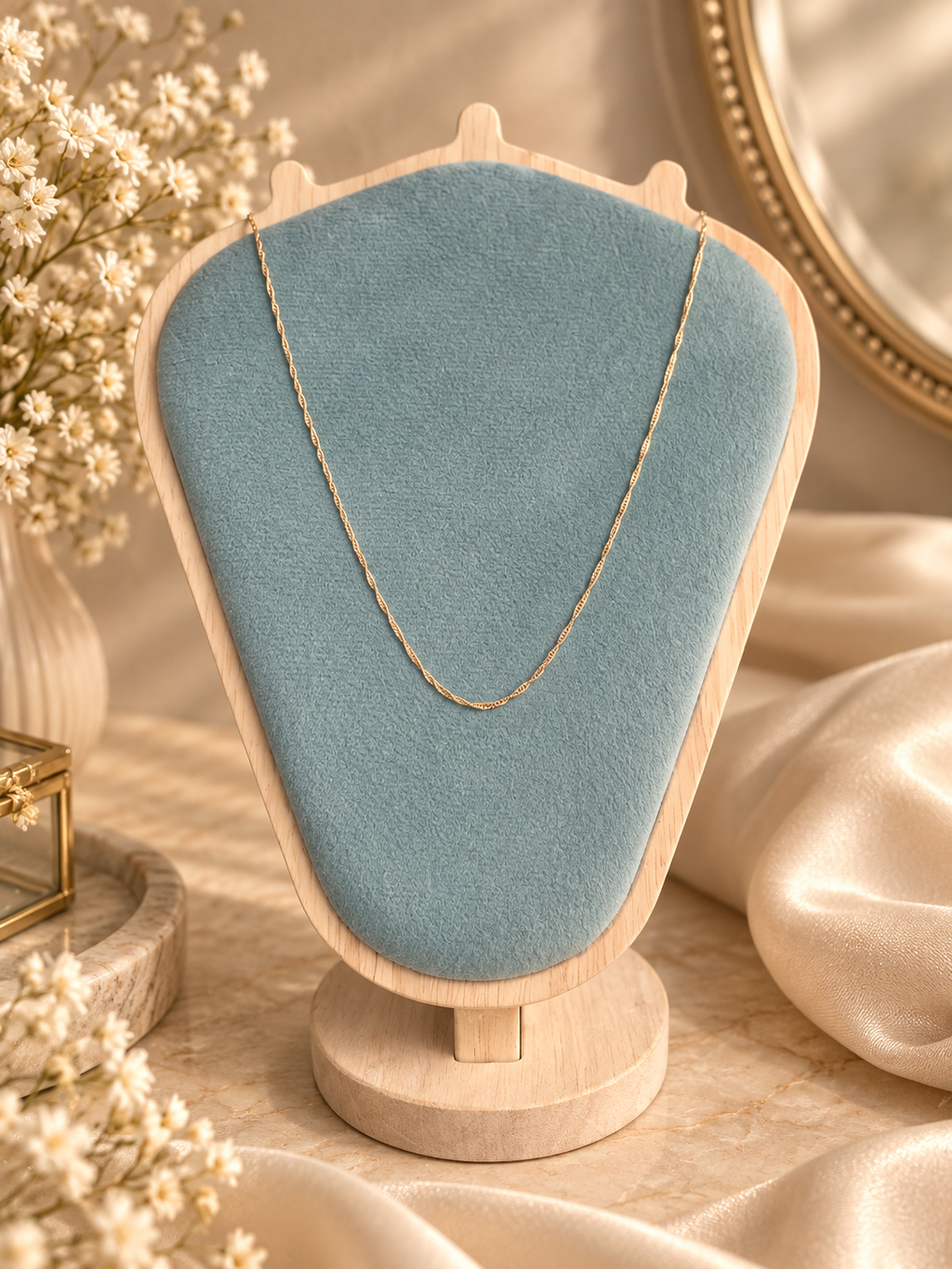 Delicate Twisted Gold Chain