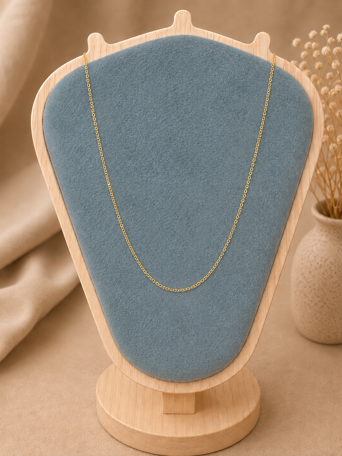 Minimal Fine-Link Gold Chain