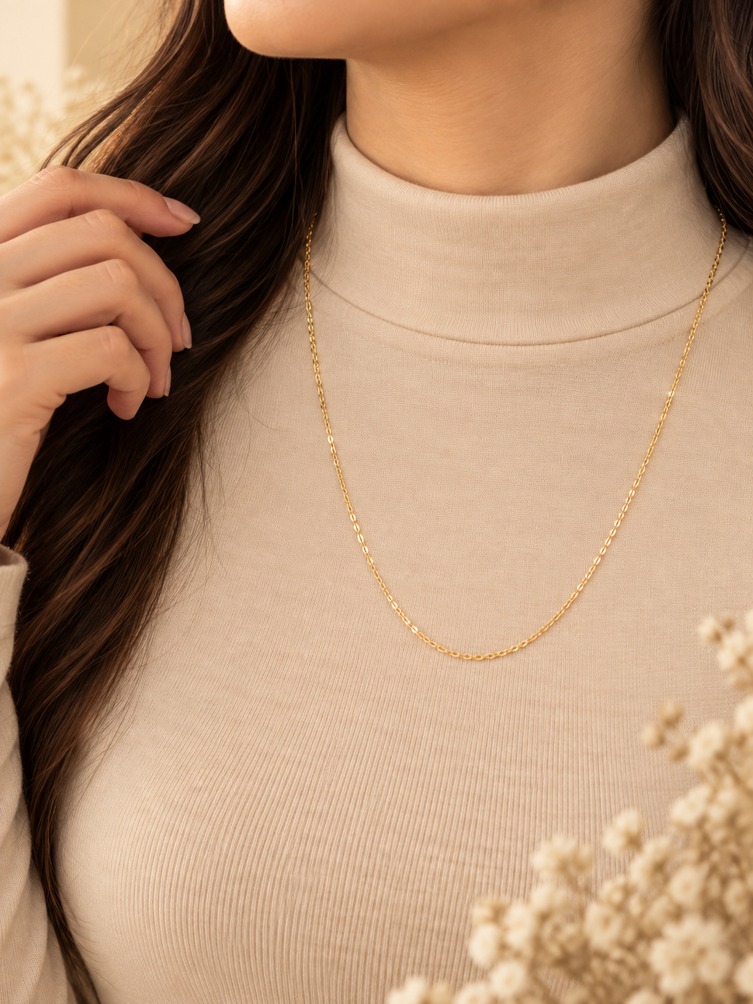 Minimal Fine-Link Gold Chain