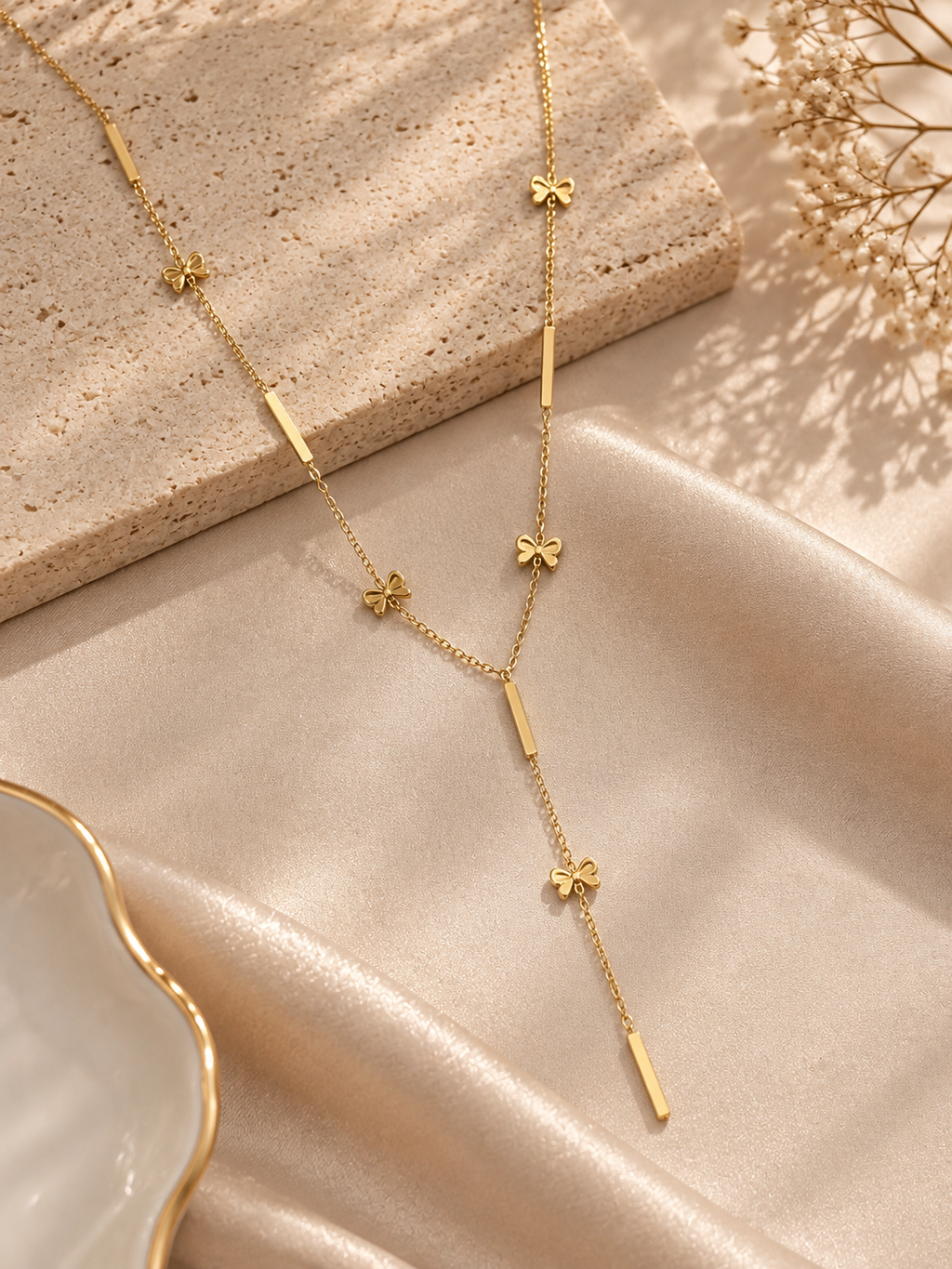 Butterfly Bar Y-Necklace