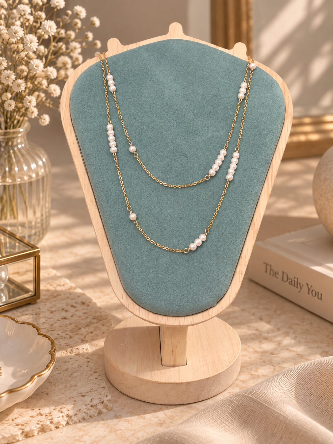 Layered Pearl Grace Necklace